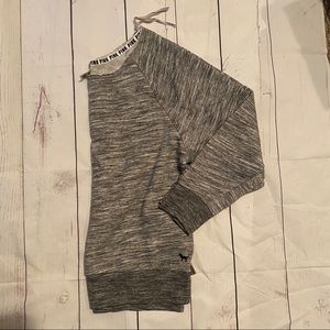 Pink by VS off the shoulder lightweight sweatshirt